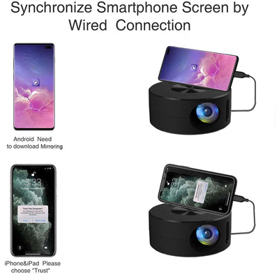 Mini Portable Projector,  pocket projector, handheld projector, mobile projector, pico projector, micro projectors, Nebula Mars 3 Air, portable projector, Rotatable Stand, Movie Projector 