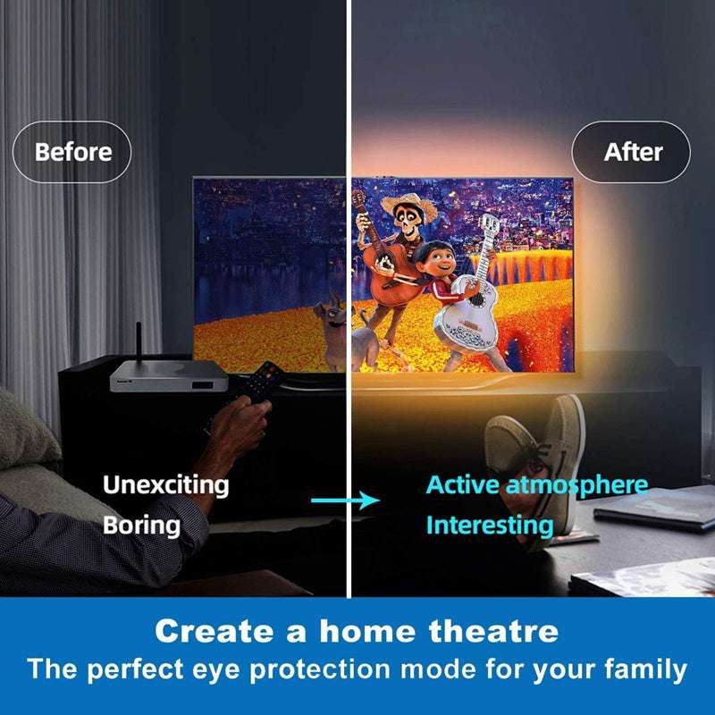 Smart LED Strip Lights, tape lights, LED ribbon lights, LED strip lights,  LED tape lights, 100ft RGBIC LED Strip Lights, WiZ Smart RGBIC LED Light Strip, Strip Lights, LED Lights for Bedroom WiFi